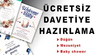 Ücretsiz Davetiye Hazırlama Kendi davetiyeni tasarla