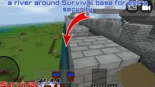 A river around Survival base for extra security | Survival #41 | mini block craft Survival