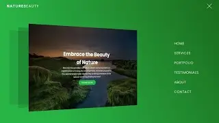 3D Navbar Animation | Landing page with 3D navigation bar using HTML CSS & JS