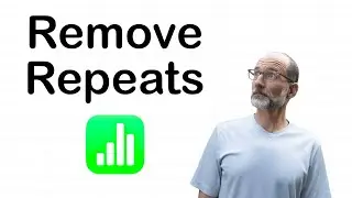 Remove Duplicate Data in Apple Numbers