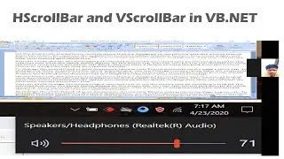 8th class | ScrollBar in vb.net | HScrollBar and VScrollBar in vb.net | How add ScrollBar in VB.net