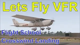 X Plane 11 Landing in Strong Wind