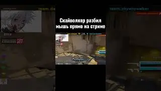 скайволкер разбил мышь прямо на стриме! #skywhywalker #csgo #shorts