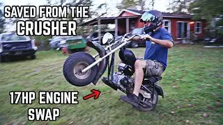 Crusher Mini Bike Build | $20 Mini Bike Gets a Tillotson 225!