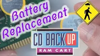 Sega CD Backup RAM Cart Battery (and Capacitor) Replacement