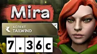 Мира на ВРке саппорте! - Mira Windranger 7.36 DOTA 2