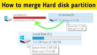 how to merge Hard disk partition | How do I merge partition | Educational Word