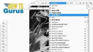 Corel Draw Text : How to use Font List Options in CorelDRAW Tutorial