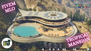Fivem  MLo Tropical Mansion Fivem Mafia Mansion - Fivem beautiful interior -Fivem gang mansion-