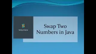 Swap Two Numbers in java