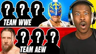 WWE 2K22 - 4 WWE WRESTLERS vs 4 AEW WRESTLERS!