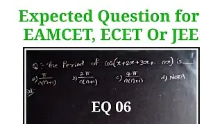 Expected Questions for ECET, EAMCET Or JEE || EQ 06 || Root Maths 153