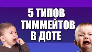 5 ТИПОВ ТИММЕЙТОВ  В ДОТЕ 2