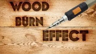 Photoshop Wood Burn Text Effect