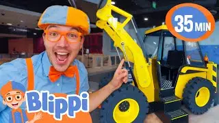 Blippi Plays at a Construction Playground! | BEST OF BLIPPI TOYS | Educational Videos for Kids