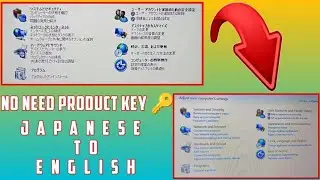 How to Change Display Language in Windows 7 From Japanese to English / install New OS No Product Key