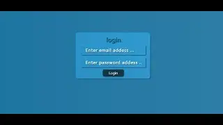 best login form with validation in php, html, css