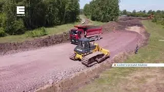 В Каратузском районе на реке Амыл возводят плотину для защиты села Качулька от потопа.