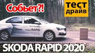 Полный тест SKODA RAPID 2020: Front Assist и коробка, Bolero, чашки задних пружин