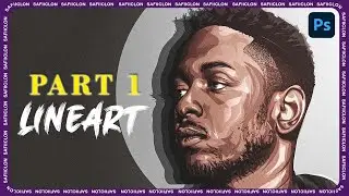 [ Photoshop Tutorial ] KENDRICK LAMAR - VEXEL ART [ PART 1 - LINEART ]