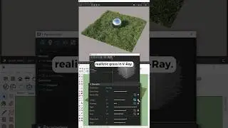 The SECRET to Realistic Grass in Vray  #archviz #sketchup #vray