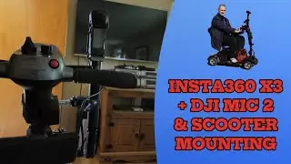 Mobility Scooter with Quick Release bracket Insta360 X3