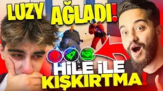 LUZY E BÜYÜK KIŞKIRTMA! HİLE İLE OYNAYIP ÇILDIRTTIM! (AĞLADI) PUBG Mobile