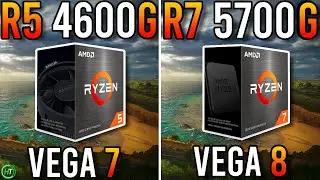 Ryzen 5 4600G vs Ryzen 7 5700G - Vega 7 vs Vega 8