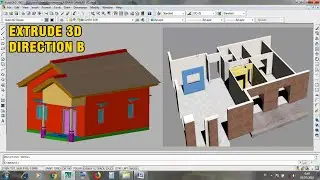500 EXTRUDE DIRECTION B 3D AUTOCAD