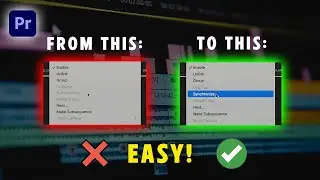 'Synchronize' Button Grayed Out EASY FIX! | Premiere Pro 2024
