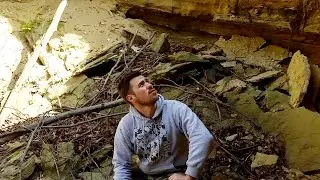 Exploring Cave Found in the Woods