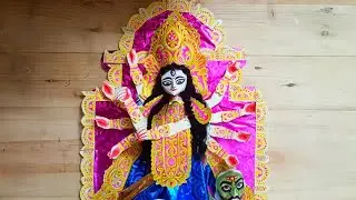 3d|durga idol making with cardboard | durga thakur banana part 1 |naveenartsvlog | Durga maa |#Durga