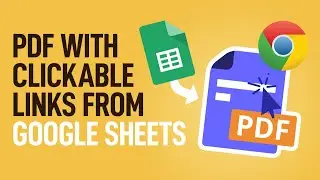 Export PDF with clickable links from Google Sheets | Links not working in PDF from Sheets - easy fix