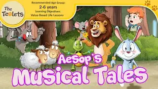 Aesops Musical Tales I Fables I Hare and Tortoise I Bedtime Stories I Big Bad Wolf I The Teolets