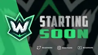 Animated Stream Starting Soon Screen For Twitch