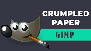 How to create crumpled paper effect in GIMP