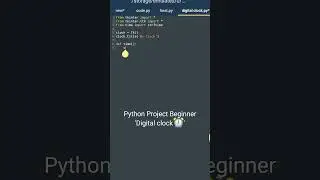 Digital Clock in python | Tkinter | Python Beginner project 