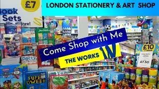 Stationery  Shop in London | Come with  ME  *THE WORKS*  🎨 Craft Shopping, Book & Art Supplies 📚