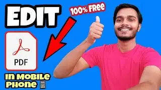 How to edit pdf file | Edit pdf file in mobile phone free | Pdf file edit kaise karte hai