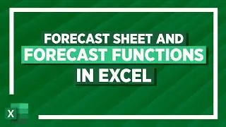 Forecasting in Excel Tutorial: Forecast Sheet and Functions (SLOPE, INTERCEPT, FORECAST.LINEAR)