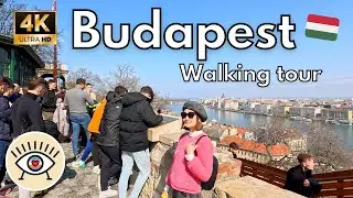 Budapest, Hungría (PARTE 2)  ✅ “Walking Tour” [4K] HDR ¡Paseo con subtítulos!