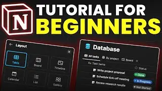 Notion Tutorial For Beginners - A-Z Explanation (2023 Edition)