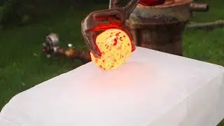 Hot steel ball vs ice