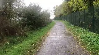 A drizzly walk by the fields