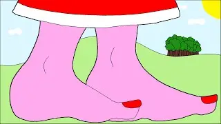 AMY ROSE FOREST SONIC FURRY GIANTESS GIANT FOOT FEET DRAWING TIMELAPSE SPEEDPAINTING