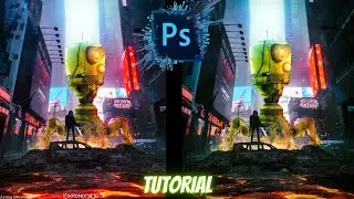 Big Robot Photo Manipulation | Photoshop Tutorial | Inspired From@LearningScreen