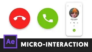 Phone Dialer App Mockup - After Effects Microinteraction 04