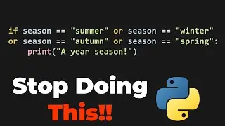 TIP FOR BETTER PYTHON CODE