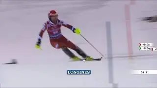 Александр Хорошилов, слалом в Мадонне, 1st run