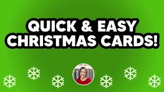Easy DIY Christmas Cards Using Stampin' Up! Mini Scrapbook Supplies